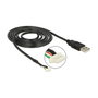 DeLOCK Cable de Conexión USB 2.0 A a 5 pin SMT 1,5m Negro