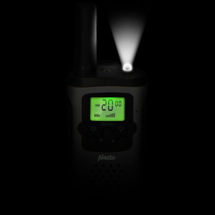 Alecto FR-175 Set de 2 Walkie Talkies 7 km Blanco/Negro Alecto FR-175 Set de 2 Walkie Talkies 7 km Blanco/Negro