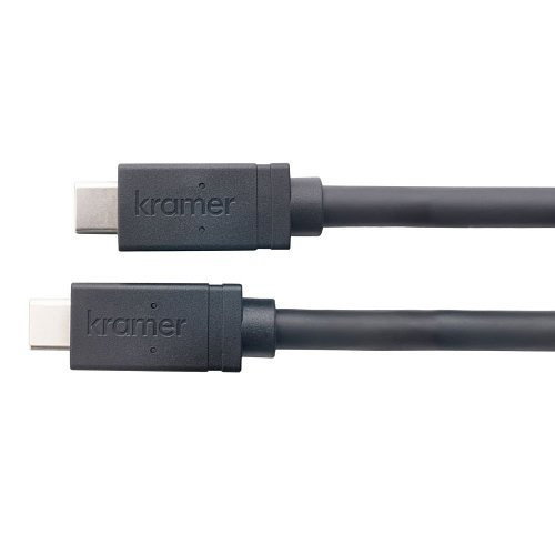 Kramer Cable USB-C Full Featured C-U32/FF-3, USB 3.2 Gen 2, Pasivo, 3 Pies (96-0235103) - Soporte 4K@60Hz, 10Gbps, 60W