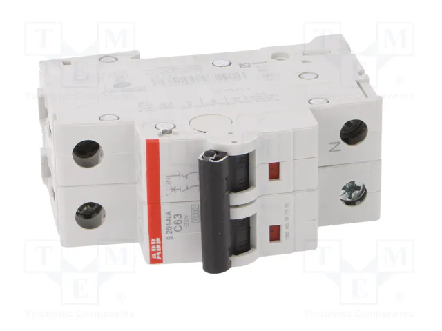 ABB S200 Interruptor magnetotérmico 63A 1+N ABB S200 Interruptor magnetotérmico 63A 1+N