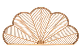 DKD Home Decor Cabecero de Bambú y Ratán Caflo Marrón Claro