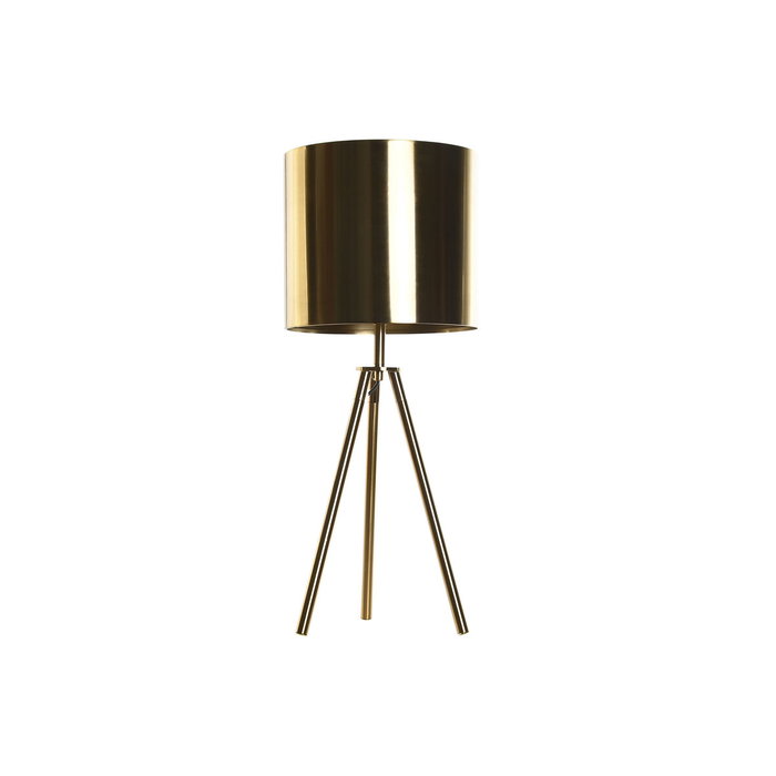 DKD Home Decor Lámpara de Sobremesa Metal Dorado 25x25x60
