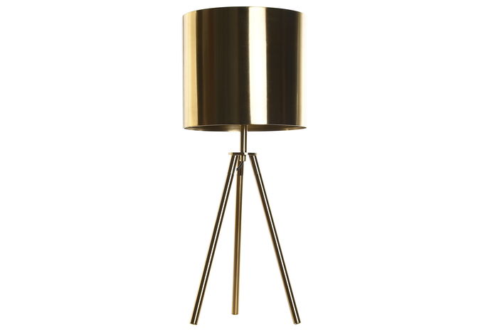 DKD Home Decor Lámpara Sobremesa Moderno Dorado Metal 25 x 60 x 25 cm