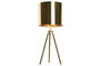 DKD Home Decor Lámpara Sobremesa Moderno Dorado Metal 25 x 60 x 25 cm