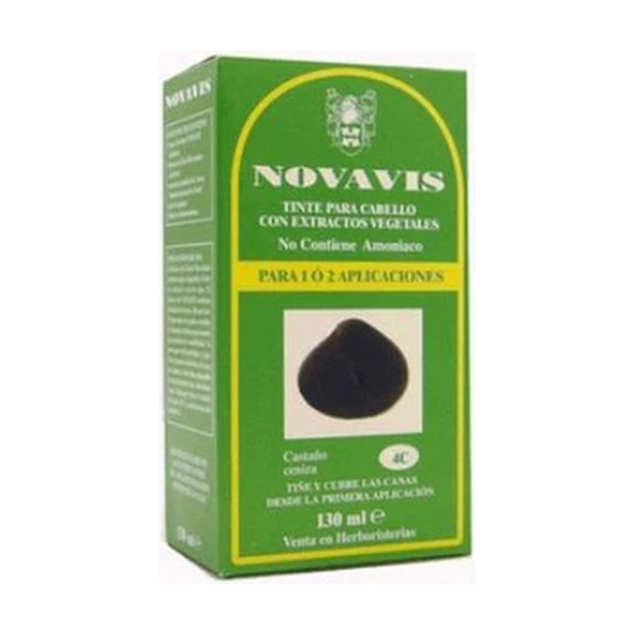 Novavis Tinte Vegetal 4C Castaño Ceniza 130ml - Sin Amoniaco Novavis Tinte Vegetal 4C Castaño Ceniza 130ml - Sin Amoniaco