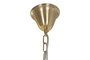 DKD Home Decor Lámpara de Techo de Cristal y Metal Transparente y Dorado