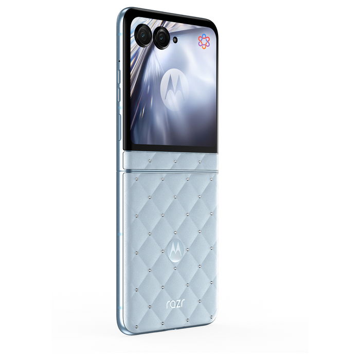 Motorola razr 40 Ultra - Bundle con moto buds loop - Smartphone plegable 6.9" P-OLED 120Hz, 256GB 8GB RAM, 5G, 50MP, Android 15, Batería 4500 mAh, Color Azul Motorola razr 40 Ultra - Bundle con moto buds loop - Smartphone plegable 6.9" P-OLED 120Hz, 256GB 8GB RAM, 5G, 50MP, Android 15, Batería 4500 mAh, Color Azul