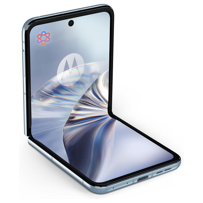Motorola razr 40 Ultra - Bundle con moto buds loop - Smartphone plegable 6.9" P-OLED 120Hz, 256GB 8GB RAM, 5G, 50MP, Android 15, Batería 4500 mAh, Color Azul Motorola razr 40 Ultra - Bundle con moto buds loop - Smartphone plegable 6.9" P-OLED 120Hz, 256GB 8GB RAM, 5G, 50MP, Android 15, Batería 4500 mAh, Color Azul