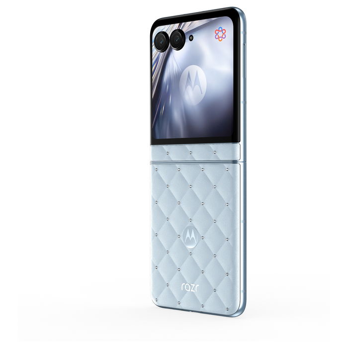Motorola razr 40 Ultra - Bundle con moto buds loop - Smartphone plegable 6.9" P-OLED 120Hz, 256GB 8GB RAM, 5G, 50MP, Android 15, Batería 4500 mAh, Color Azul Motorola razr 40 Ultra - Bundle con moto buds loop - Smartphone plegable 6.9" P-OLED 120Hz, 256GB 8GB RAM, 5G, 50MP, Android 15, Batería 4500 mAh, Color Azul
