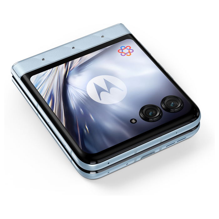 Motorola razr 40 Ultra - Bundle con moto buds loop - Smartphone plegable 6.9" P-OLED 120Hz, 256GB 8GB RAM, 5G, 50MP, Android 15, Batería 4500 mAh, Color Azul Motorola razr 40 Ultra - Bundle con moto buds loop - Smartphone plegable 6.9" P-OLED 120Hz, 256GB 8GB RAM, 5G, 50MP, Android 15, Batería 4500 mAh, Color Azul