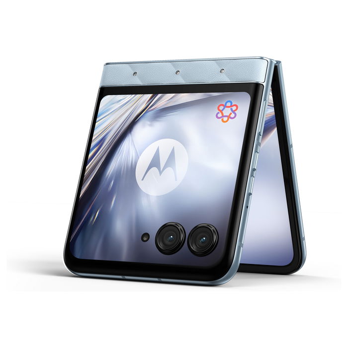 Motorola razr 40 Ultra - Bundle con moto buds loop - Smartphone plegable 6.9" P-OLED 120Hz, 256GB 8GB RAM, 5G, 50MP, Android 15, Batería 4500 mAh, Color Azul Motorola razr 40 Ultra - Bundle con moto buds loop - Smartphone plegable 6.9" P-OLED 120Hz, 256GB 8GB RAM, 5G, 50MP, Android 15, Batería 4500 mAh, Color Azul