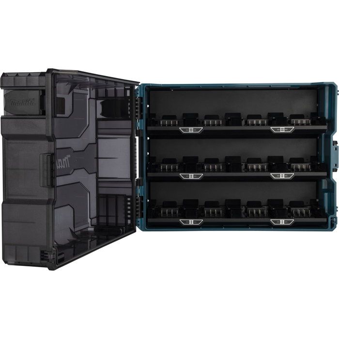 Makita 1914U0-3 Maletín de carga para 12 baterías 40V max. Makita 1914U0-3 Maletín de carga para 12 baterías 40V max.