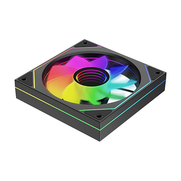 Xilence XPF120UR.ARGB Ventilador con iluminación ARGB y hoja reversible, Negro
