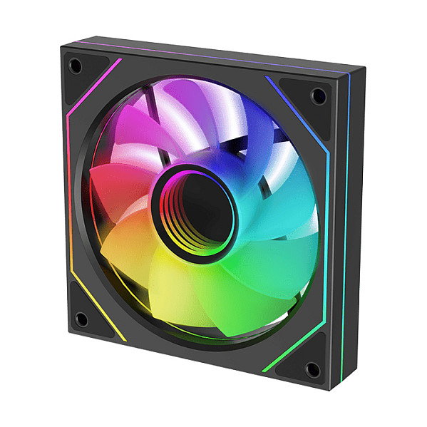 Xilence XPF120UR.ARGB Ventilador con iluminación ARGB y hoja reversible, Negro