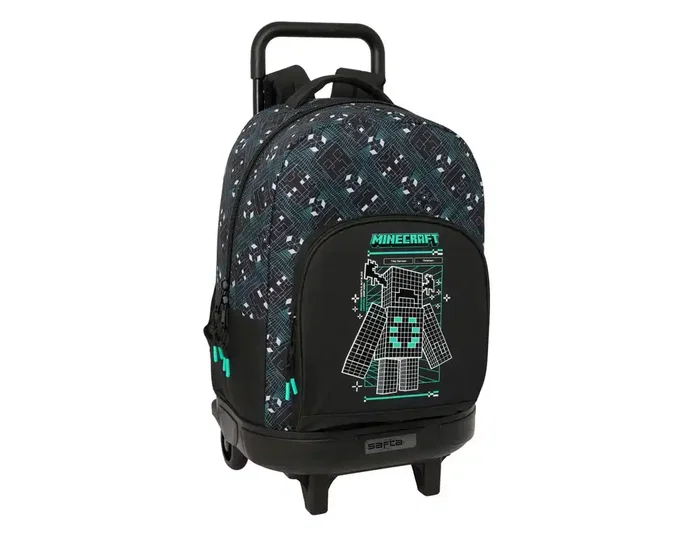 Safta Mochila con Ruedas Minecraft Compact Extraíble Safta Mochila con Ruedas Minecraft Compact Extraíble