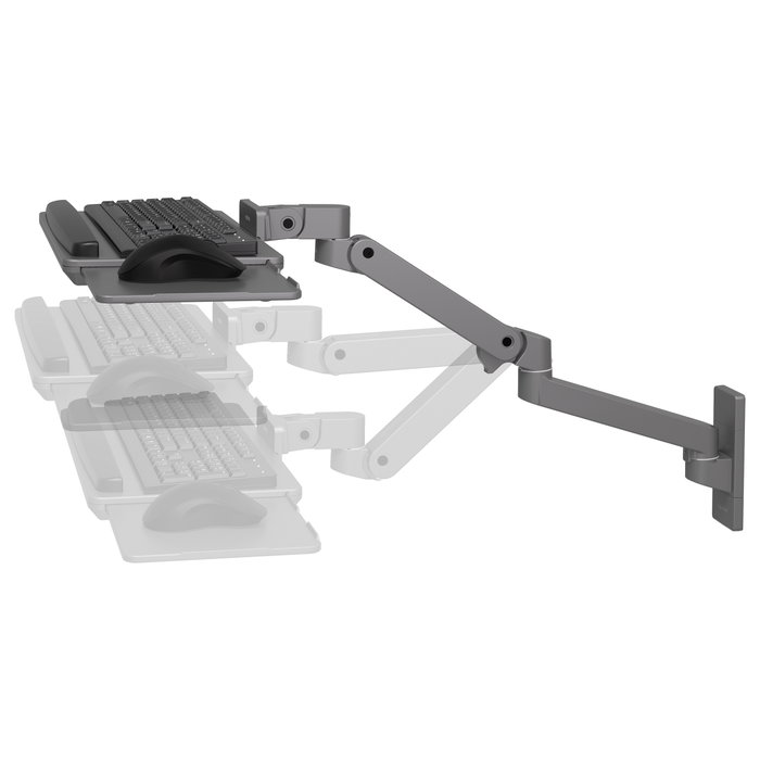 Ergotron LX Pro Tastatur-/Mausablage mit Stützarmhalterung - Verstellbar, Gris, Montaje en Pared Ergotron LX Pro Tastatur-/Mausablage mit Stützarmhalterung - Verstellbar, Gris, Montaje en Pared