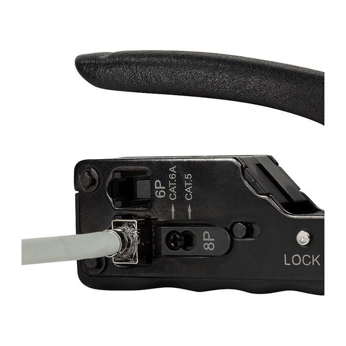 LogiLink Herramienta de crimpado modular Cat5e/Cat6/Cat6A/RJ12