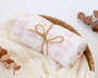 KioKids Muselina Rosa Animalitos de Bambú y Algodón 120x120 cm