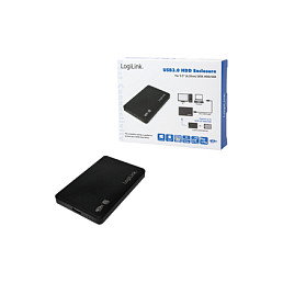 LogiLink Carcasa Externa 2,5 Pulgadas USB 3.0 Sin Tornillos Negro