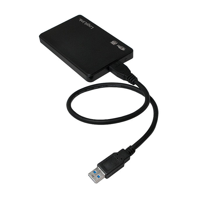 LogiLink Carcasa Externa 2,5 Pulgadas USB 3.0 Sin Tornillos Negro