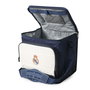 REAL MADRID Bolsa Térmica Porta Alimentos Plegable, Poliéster 600D, 29.5x22x27.5 cm