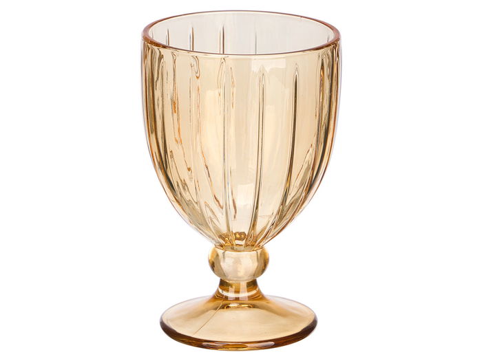 Vivalto Copa Vino Rayas 310 ml Ambar Vidrio 8.5x13.3x8.5 cm (Set de 24)