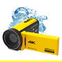 Easypix Aquapix WDV5630 Videocámara 4K Ultra HD 13 MP Pantalla de 7,62 cm (3") Color Amarillo