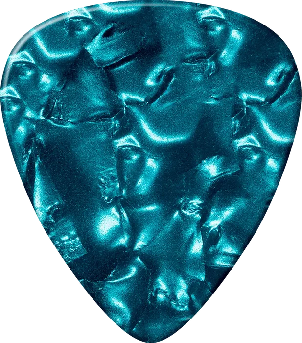 Dunlop Pack 12 Púas Genuine Celluloid Turquesa Perlado Heavy Dunlop Pack 12 Púas Genuine Celluloid Turquesa Perlado Heavy