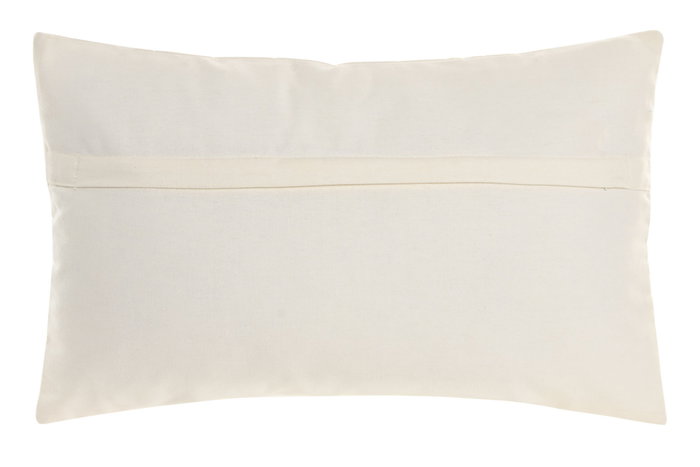 DKD Home Decor Cojín de Algodón Bordado a Mano Crudo 50x30 cm