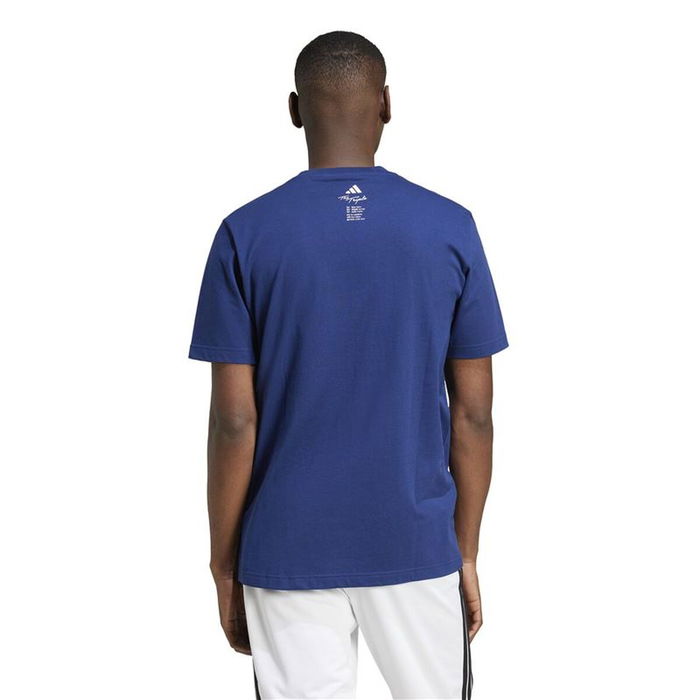 Camiseta de Manga Corta Hombre Adidas Drink Azul 15-16 Años