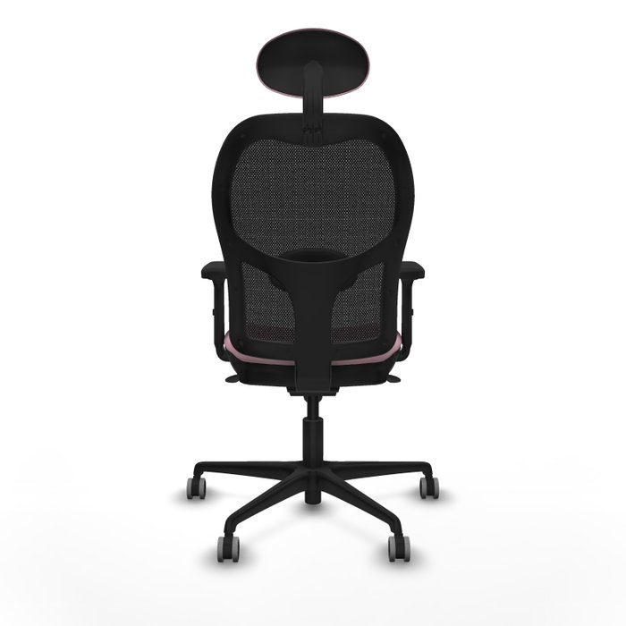 PIQUERAS Y CRESPO Silla de oficina Jorquera Rosa y Negra