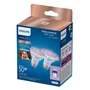 Philips WiZ Smart Bombilla LED GU10 4.7W (Eq. 50W) RGB Blanco Regulable WiFi/Bluetooth, Pack 2, REF 8720169296763, Clase F