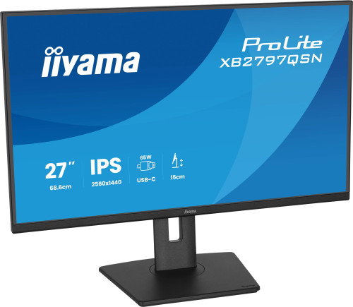 Iiyama ProLite XB2797QSN-B1 Monitor Gaming 27" IPS Quad HD (2560x1440) 75Hz AMD FreeSync 1ms USB-C 65W Altavoces