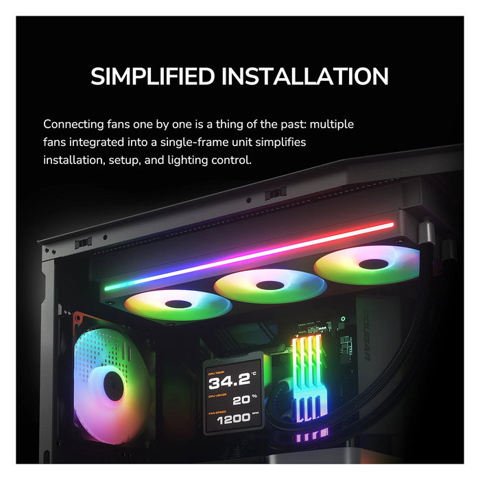 Cougar Unity360-FB Ventilador 360mm ARGB PWM Blanco