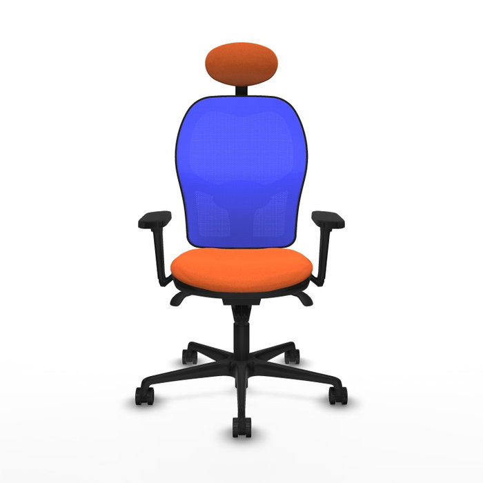 PIQUERAS Y CRESPO Silla de oficina Jorquera Naranja y Azul
