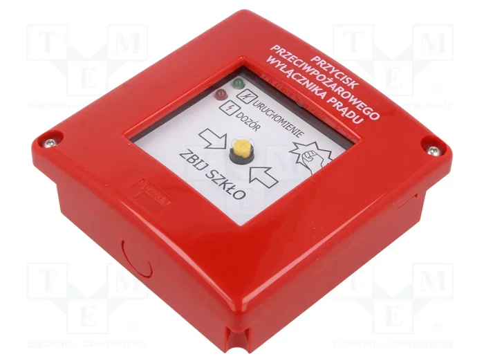 PROMET Pulsador contra incendio PPWP rojo IP54 PROMET Pulsador contra incendio PPWP rojo IP54
