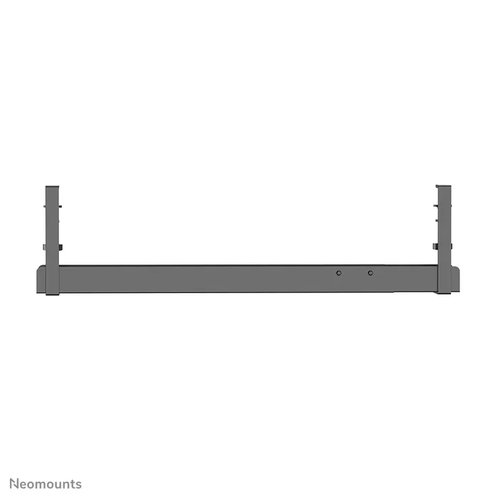 Neomounts ADS07-120BL Organizador de Cables para Escritorio, Bandeja de Cables con Montaje por Abrazadera Universal, Ajustable 80-100-120 cm, Acero, Negro - 1 pieza