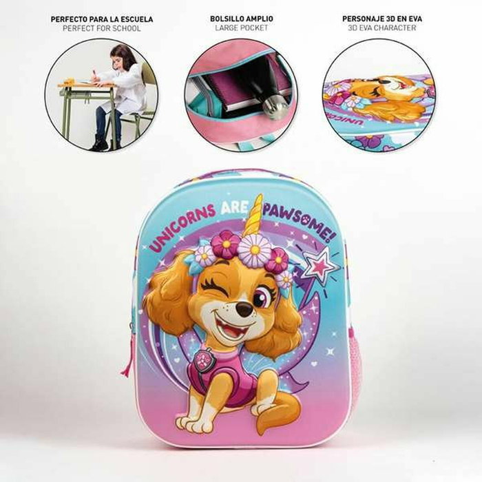 Cerdá Mochila Infantil 3D Skye Paw Patrol Rosa