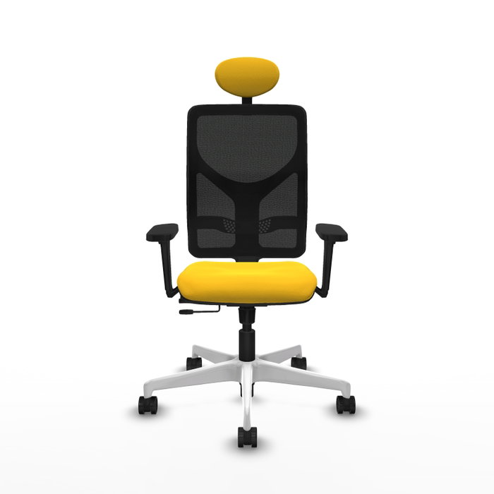 PIQUERAS Y CRESPO Silla de oficina Motilla con mecanismo Sincro/Traslack, Amarillo y Negro PIQUERAS Y CRESPO Silla de oficina Motilla con mecanismo Sincro/Traslack, Amarillo y Negro