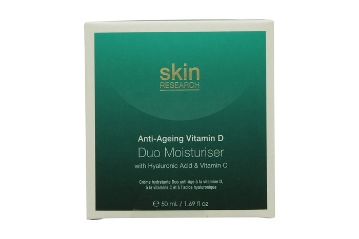 Skin Research Anti-Ageing Vitamin D With Hyaluronic Acid Vitamin C Duo Moisturiser 50ml Skin Research Anti-Ageing Vitamin D With Hyaluronic Acid Vitamin C Duo Moisturiser 50ml