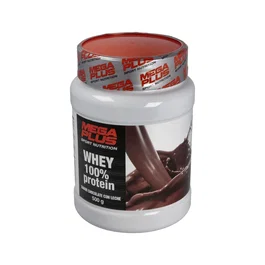 MEGA PLUS Whey 100% Prot - Proteína de Suero de Leche Concentrada, Sabor Chocolate con Leche, 500 g