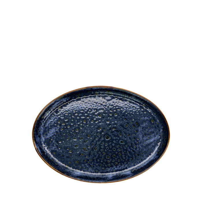Summa Moon Blue Fuente Oval Azul (Set de 6) 23x17 cm
