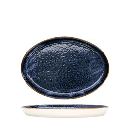 Summa Moon Blue Fuente Oval Azul (Set de 6) 23x17 cm