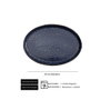 Summa Moon Blue Fuente Oval Azul (Set de 6) 23x17 cm
