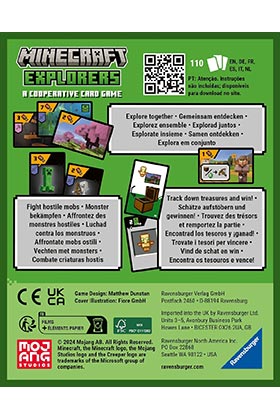 Ravensburger Juego de Cartas Minecraft Explorers