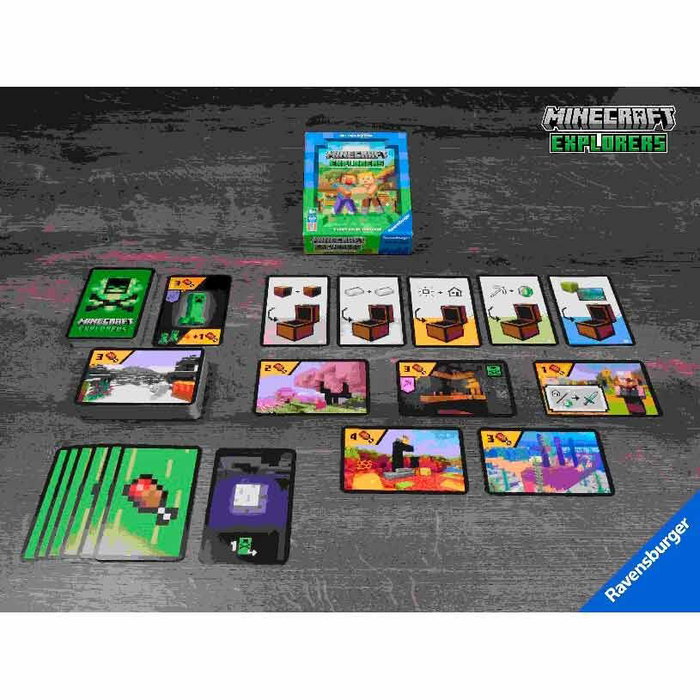 Ravensburger Juego de Cartas Minecraft Explorers