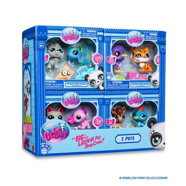 Bandai BF00525 Pack 2 Figuras Mascotas Littlest Pet Shop con Accesorios