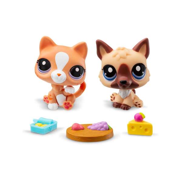 Bandai BF00525 Pack 2 Figuras Mascotas Littlest Pet Shop con Accesorios