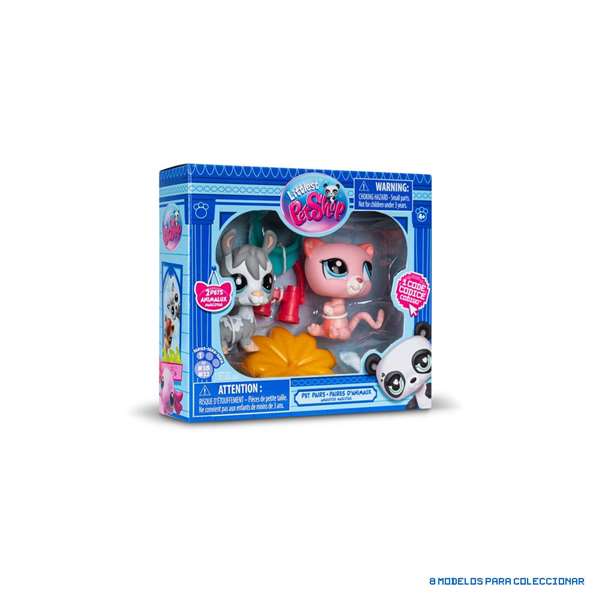 Bandai BF00525 Pack 2 Figuras Mascotas Littlest Pet Shop con Accesorios