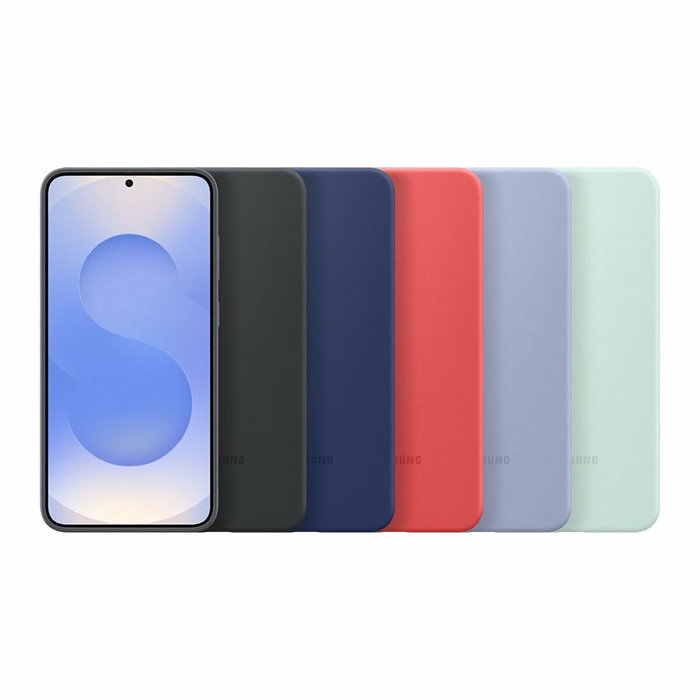 Samsung Funda de silicona verde agua para Galaxy S25+